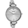 Image 1 : NEW FOSSIL GLITZ SILVER TONE 32MM MSRP $205