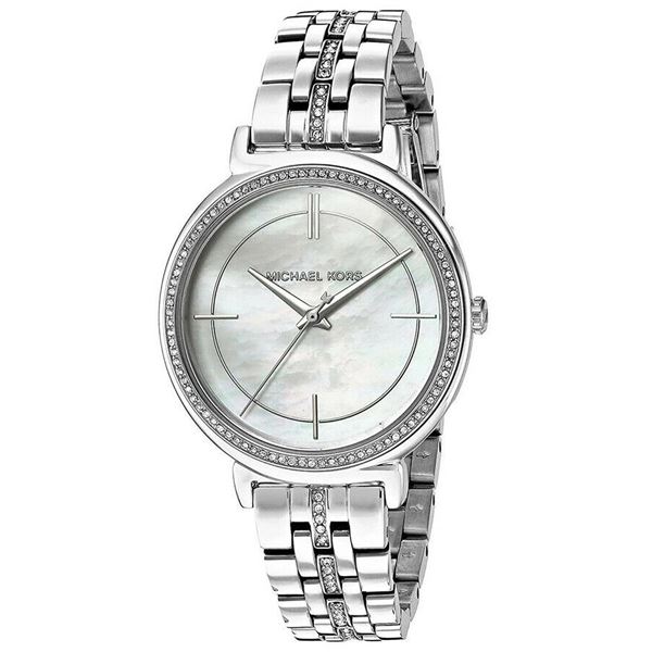 NEW MICHAEL KORS M-OF-PEARL 33MM WATCH MSRP $351