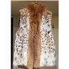 Image 1 : Ladies - Bobcat Fur Vest wit Red Fox Fur Collar