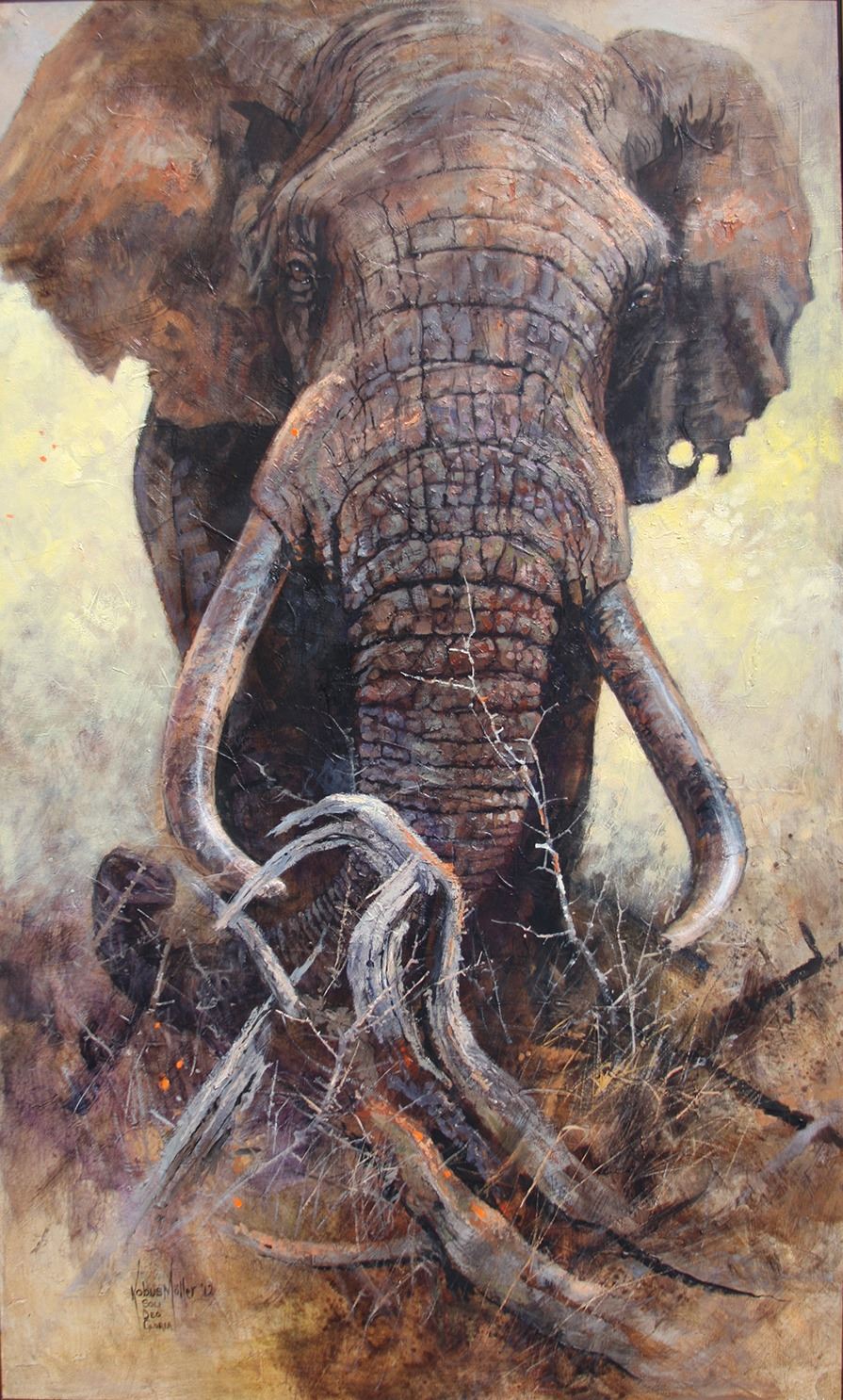 Kobus Moller Original Oil Painting "Ancient Pathways"