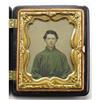 Image 1 : Cased 1/9th Plate Ambro of Back Horse 4th VA