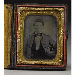 Virginia Confederate 1/9th Plate Ambrotype