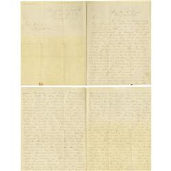 A. P. Hill, Autograph Letter Signed, four pages.