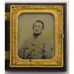 Cased 1/6th Plate Ambrotype of John S. Mosby