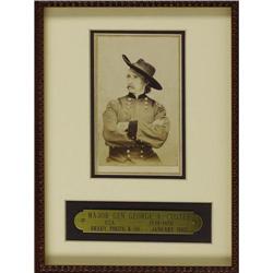 Major General George A. Custer Carte De Visite,