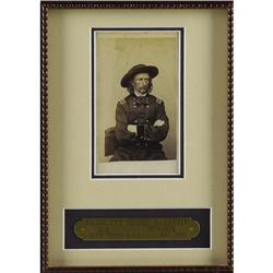 Major General George A. Custer Carte De Visite