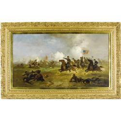 'Custer Leading the Wolverines at Gettysburg' -