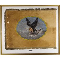 Naval Militia Flag, Michigan ca. 1840 The most b