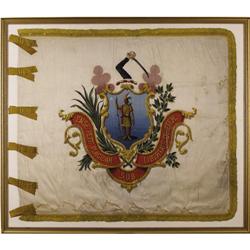 Massachusetts State Militia flag, circa 1850 A m