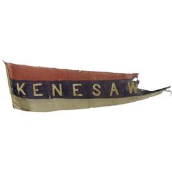 A Union Gunboat Flag From the USS Kenesaw The US
