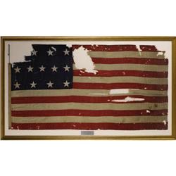 13 Star U. S. Naval “Battle Flag” A US Navy Boat