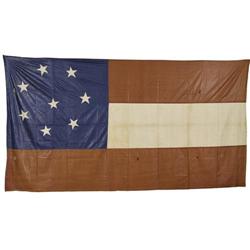 A Rare Confederate Eight-Star First National Fla