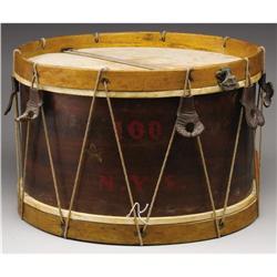 A Field Drum of the 100th New York Volunteers, B