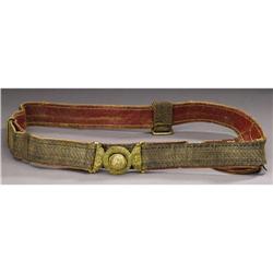 Rare Virginia Confederate Officer's Belt Rig