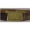 Image 3 : Confederate Virginia Sword Belt Plate On Leather