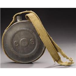Ultra Rare Embossed “CS” Confederate Tin Drum Ca