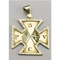 A Beautiful Gold Soldier's Medal of the 3rd Penn
