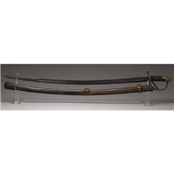 CSA “Dog River” Cavalary Saber With Scabbard