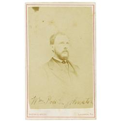 William Preston Johnston Signed Carte de Visite