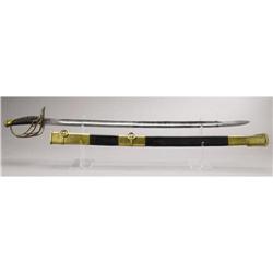 CSA Officer's Cavalry Saber "Diamond Hatched"