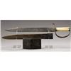Image 2 : MASSIVE CONFEDERATE “D” GUARD BOWIE KNIFE INSCRI