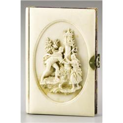 An Ornately Carved Ivory Card Case This Civil Wa