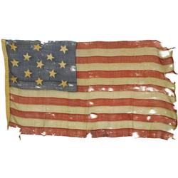 US Navy "Boat Ensign" Captured at Battery Island