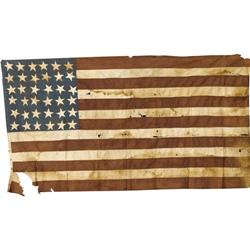 36-Star Hand-Sewn Cotton Flag