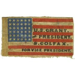 Grant and Colfax Cloth Campaign Flag