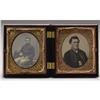 Image 1 : Cased Pair of Union Soldier 1/6th Plate Tintypes