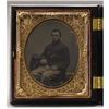 Image 3 : Cased Pair of Union Soldier 1/6th Plate Tintypes