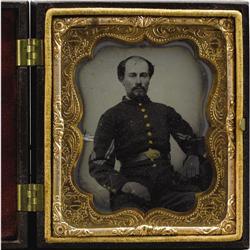 1/6th Plate Ambrotype of a Federal Corporal