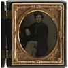 Image 1 : Cased 1/6th Plate Tintype of a Federal Soldier