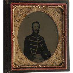 Civil War Tintype of Vermont Musician.