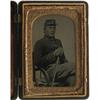 Image 1 : Cased Tintype of an Armed Union Cavalryman