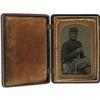 Image 3 : Cased Tintype of an Armed Union Cavalryman