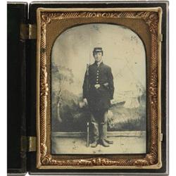 Armed Federal Tintype