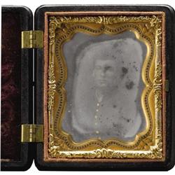 Cased 1/9th Plate Tintype of a Union Soldier