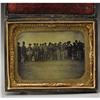 Image 1 : 1/4 Plate Tintype of a Group of Soldiers