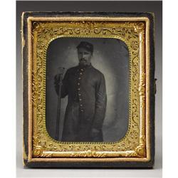 Tintype of an Identified KIA 79th PA Officer