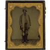 Image 1 : 1/2 Plate Tintype of a Confederate Soldier