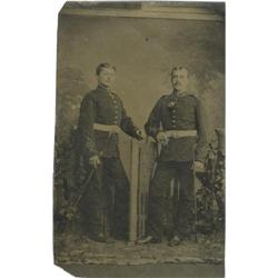 Tintype of Samuel Wharton in British Uniform