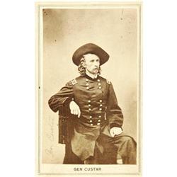 A Carte-de-Visite of General Custer Dated 1865.