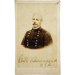 CSA Gen Pierre G. T. Beauregard Carte de Visite