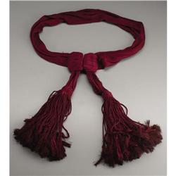 Crimson Red Sash Worn by Civil War Officers