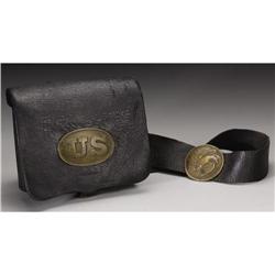 A Union Cartridge Box, Strap and Shield Plate