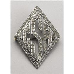 Rhinestone 'CSA' United Confederate Veterans Pin