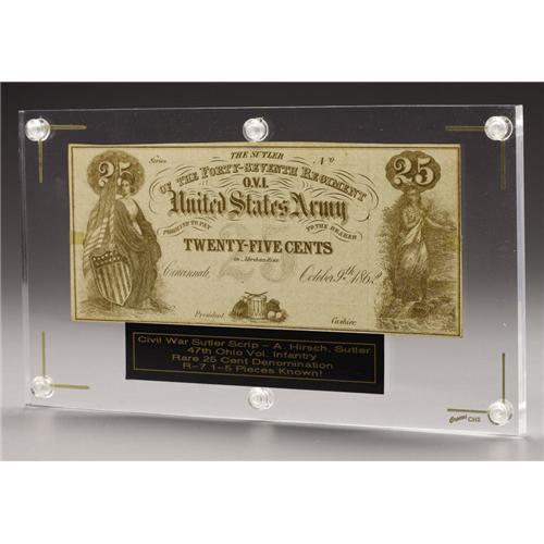 The Sutler of the 47th Ohio Vol. Infantry Scrip