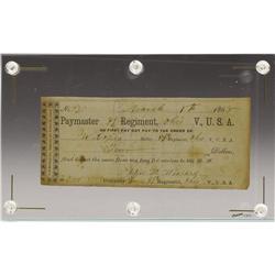 Ohio 89th Regiment Ohio V. Sutler Scrip