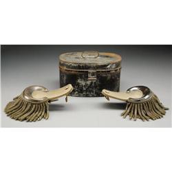 Cased Epaulets & Effects to Named Union Officer 